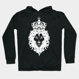 Tribal King White Lion Hoodie